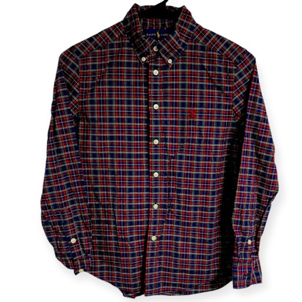 Ralph Lauren Boys‎ Plaid Long Sleeve M10/12